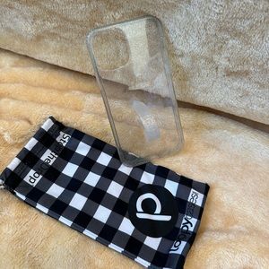 Like New! Clear sparkle iPhone 12 Pro loopy case